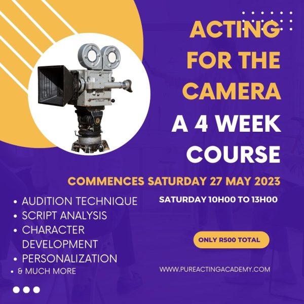 Acting for the Camera: 4 Week Course